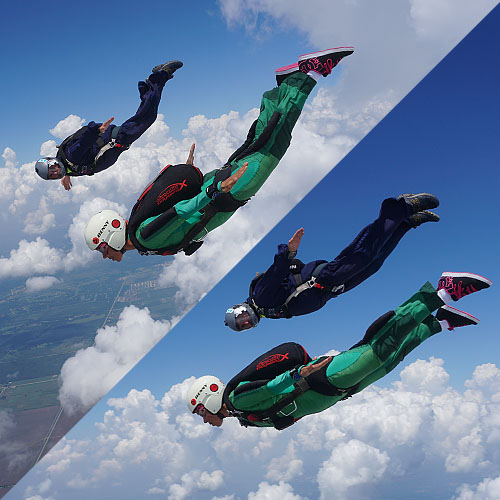 Skydiver Training Program: Two Level 1-16 Skydives