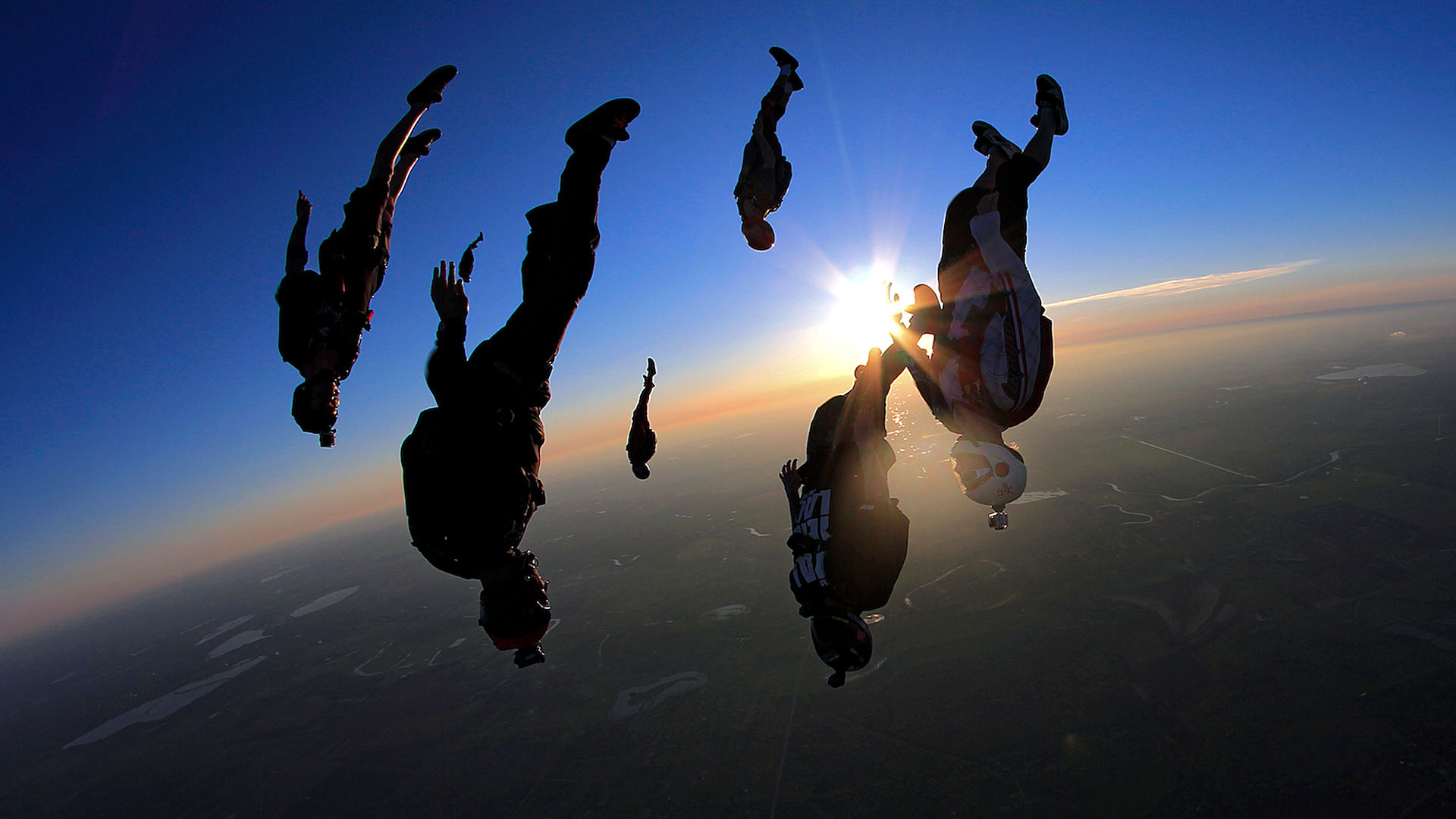 Sunset flock by Benja Castillo